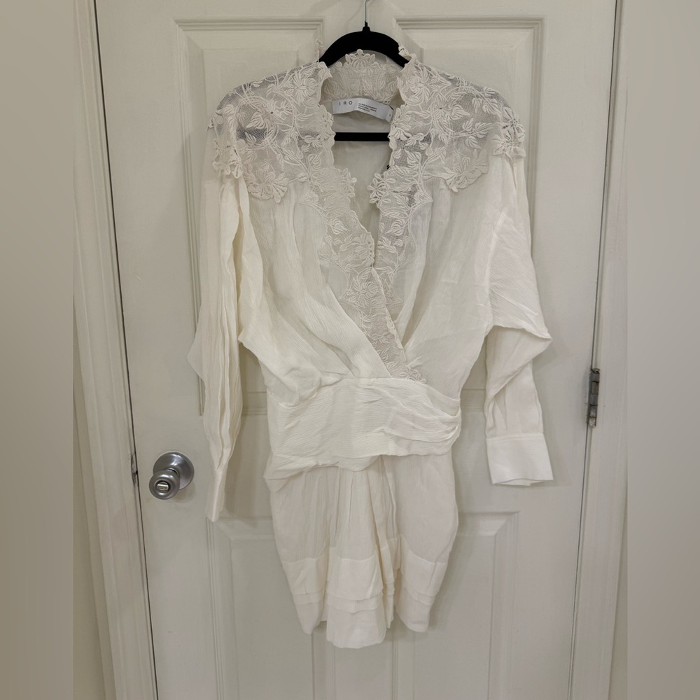 IRO White Lace Detail Dress